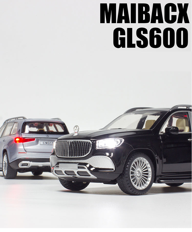 Car Model Mercedes-Benz Gls 600 Maybach Miniature Diecast Metal Alloy Vehicle toy Children 1:24