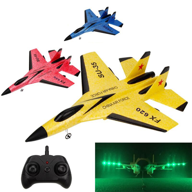 RC Remote Control Foam plastic Plane SU-35 FX620 Airplane Aircraft Fighter 2.4G Radio Control Glider Toys Children kids