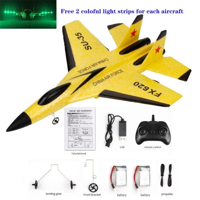 RC Remote Control Foam plastic Plane SU-35 FX620 Airplane Aircraft Fighter 2.4G Radio Control Glider Toys Children kids