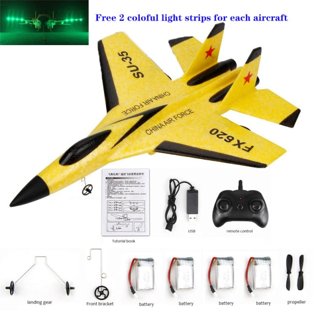 RC Remote Control Foam plastic Plane SU-35 FX620 Airplane Aircraft Fighter 2.4G Radio Control Glider Toys Children kids