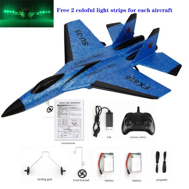 RC Remote Control Foam plastic Plane SU-35 FX620 Airplane Aircraft Fighter 2.4G Radio Control Glider Toys Children kids