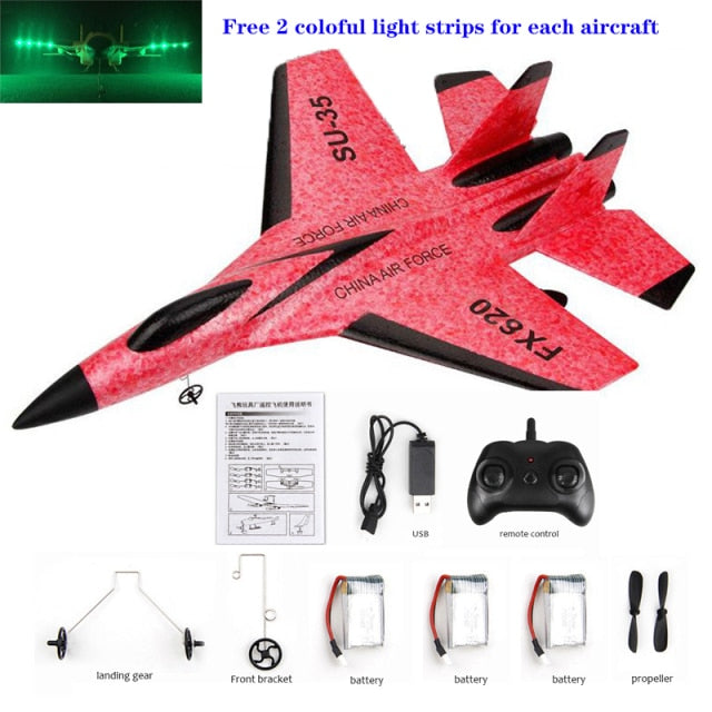 RC Remote Control Foam plastic Plane SU-35 FX620 Airplane Aircraft Fighter 2.4G Radio Control Glider Toys Children kids