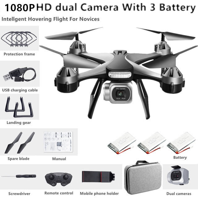 Drone Camera Quadcopter JC801 UAV HD Professional 1080P 4K Dual Hold WiFi RC Remote Control Foldable