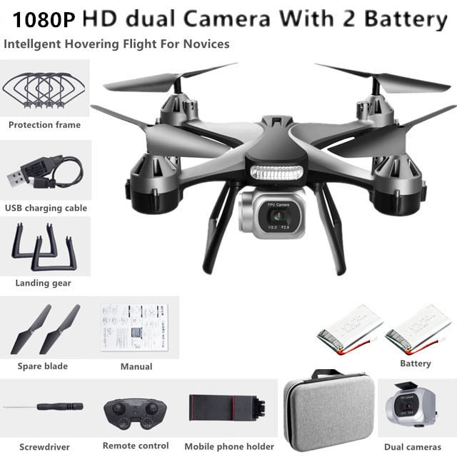 Drone Camera Quadcopter JC801 UAV HD Professional 1080P 4K Dual Hold WiFi RC Remote Control Foldable