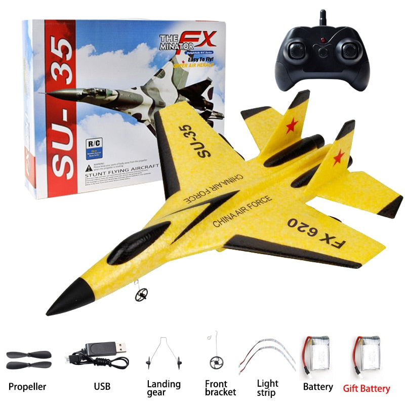 RC Remote Control Foam plastic Plane SU-35 FX-620 FX-820 FX-803 F-35 Airplane Aircraft Fighter 2.4G Radio Control Glider Toys Children kids