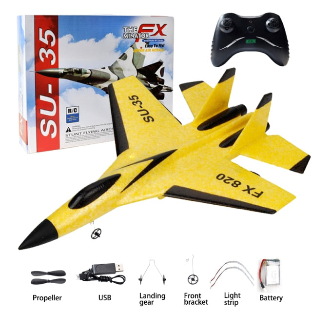 RC Remote Control Foam plastic Plane SU-35 FX-620 FX-820 FX-803 F-35 Airplane Aircraft Fighter 2.4G Radio Control Glider Toys Children kids