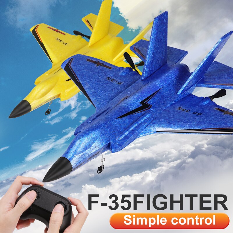 RC Remote Control Foam plastic Plane J-20 SF-435 SF-422 F-35 Airplane Aircraft Fighter 2.4G Radio Control Glider Toys Children kids