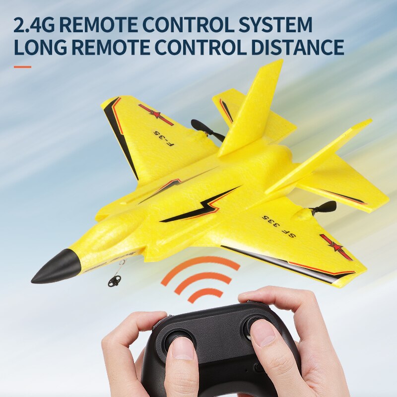 RC Remote Control Foam plastic Plane J-20 SF-435 SF-422 F-35 Airplane Aircraft Fighter 2.4G Radio Control Glider Toys Children kids