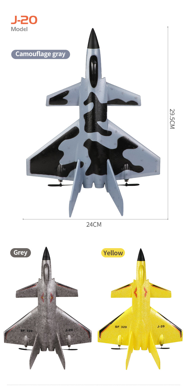 RC Remote Control Foam plastic Plane J-20 SF-435 SF-422 F-35 Airplane Aircraft Fighter 2.4G Radio Control Glider Toys Children kids