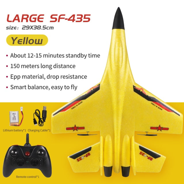 RC Remote Control Foam plastic Plane J-20 SF-435 SF-422 F-35 Airplane Aircraft Fighter 2.4G Radio Control Glider Toys Children kids