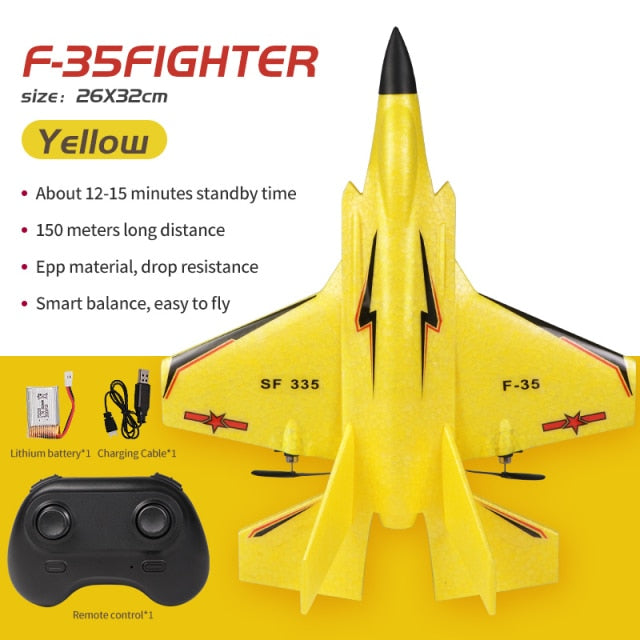 RC Remote Control Foam plastic Plane J-20 SF-435 SF-422 F-35 Airplane Aircraft Fighter 2.4G Radio Control Glider Toys Children kids