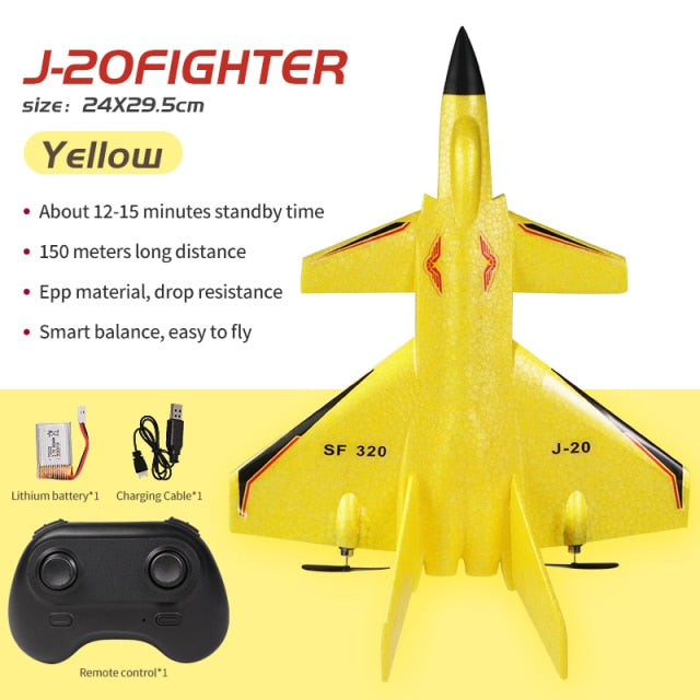 RC Remote Control Foam plastic Plane J-20 SF-435 SF-422 F-35 Airplane Aircraft Fighter 2.4G Radio Control Glider Toys Children kids