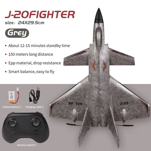 RC Remote Control Foam plastic Plane J-20 SF-435 SF-422 F-35 Airplane Aircraft Fighter 2.4G Radio Control Glider Toys Children kids