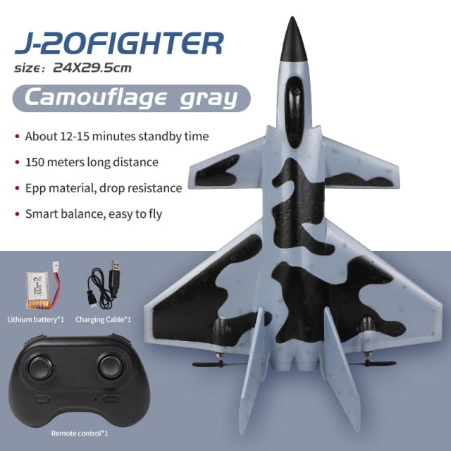 RC Remote Control Foam plastic Plane J-20 SF-435 SF-422 F-35 Airplane Aircraft Fighter 2.4G Radio Control Glider Toys Children kids