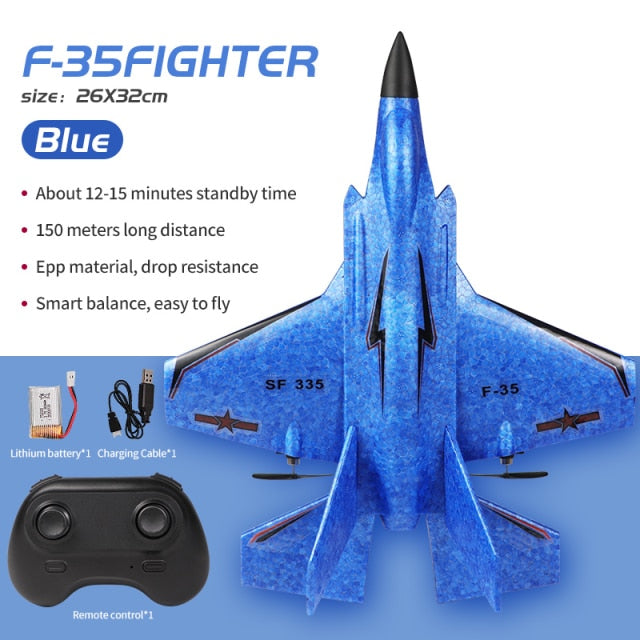 RC Remote Control Foam plastic Plane J-20 SF-435 SF-422 F-35 Airplane Aircraft Fighter 2.4G Radio Control Glider Toys Children kids