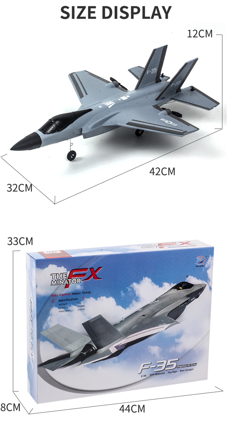 RC Remote Control Foam plastic Plane F-35 Airplane Aircraft Fighter 2.4G Radio Control Glider Toys Children kids