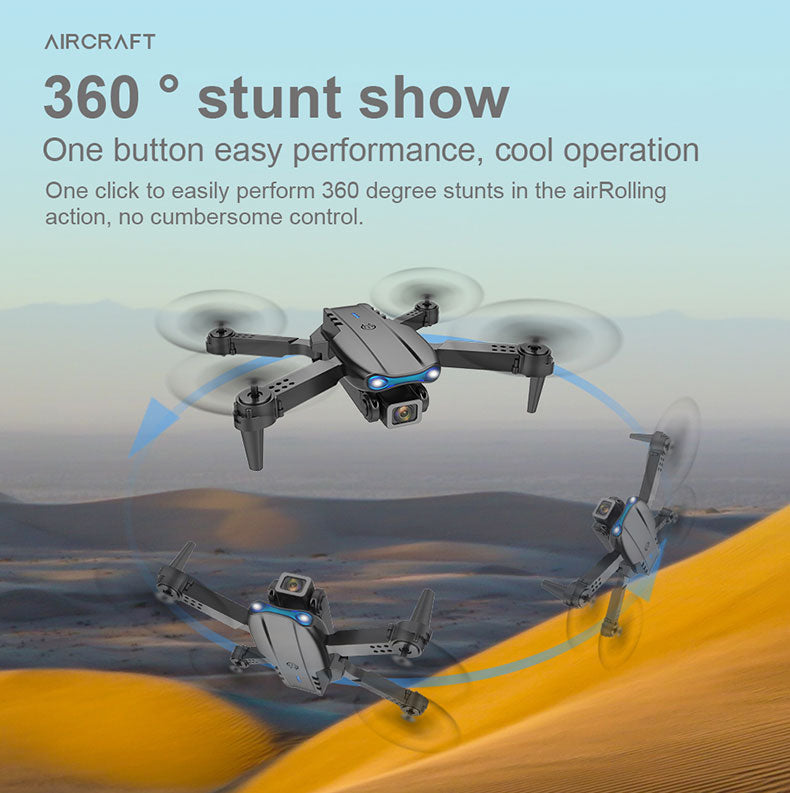 Drone Camera Quadcopter E99 K3 FPV Dual 4K Hold WiFi RC Remote Control Foldable Avoid obstacles