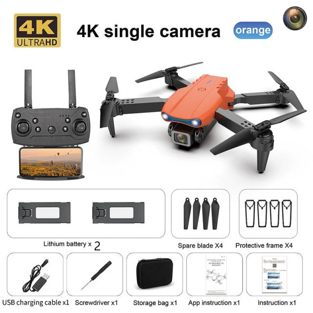 Drone Camera Quadcopter E99 K3 FPV Dual 4K Hold WiFi RC Remote Control Foldable Avoid obstacles