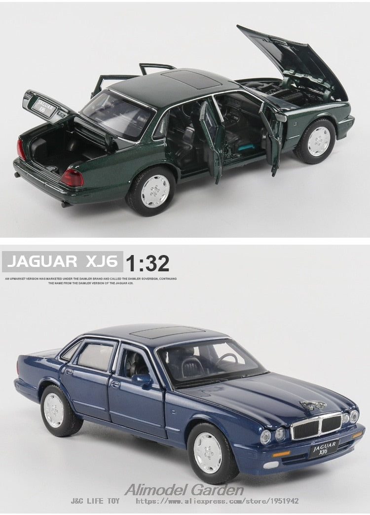 Car Model Jaguar XJ6 Classic Alloy Metal Diecasts & Toy Vehicles Kid Children 1:32