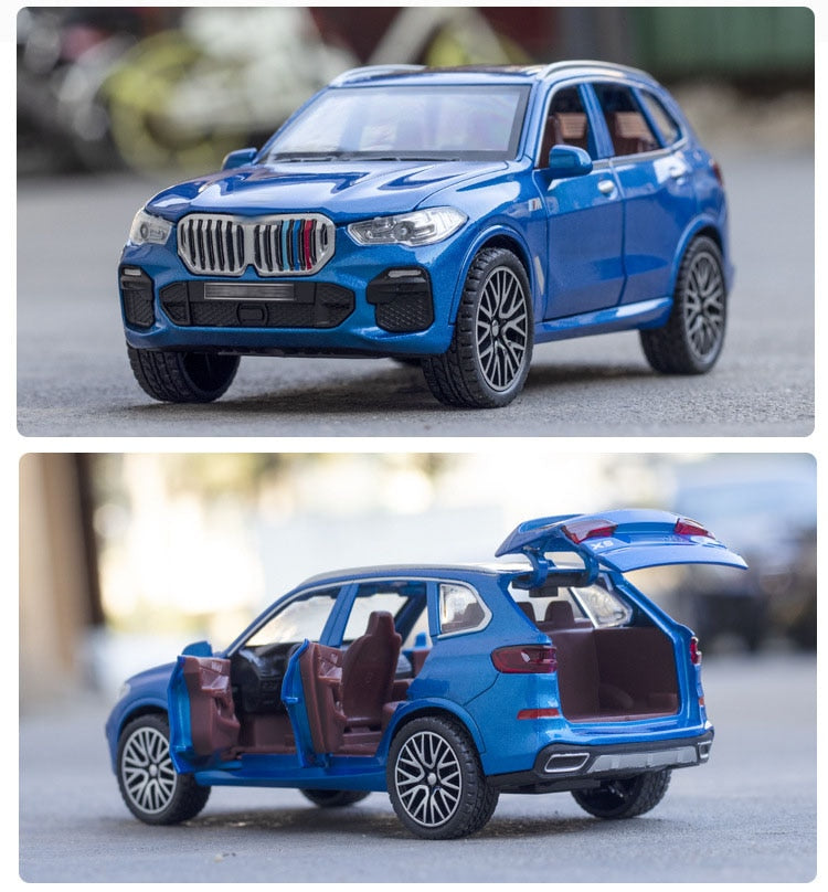 Car Model X5 Toy Diecast Alloy Metal Pull Back Toys Off-Road Vehicle Children Kids 1/32