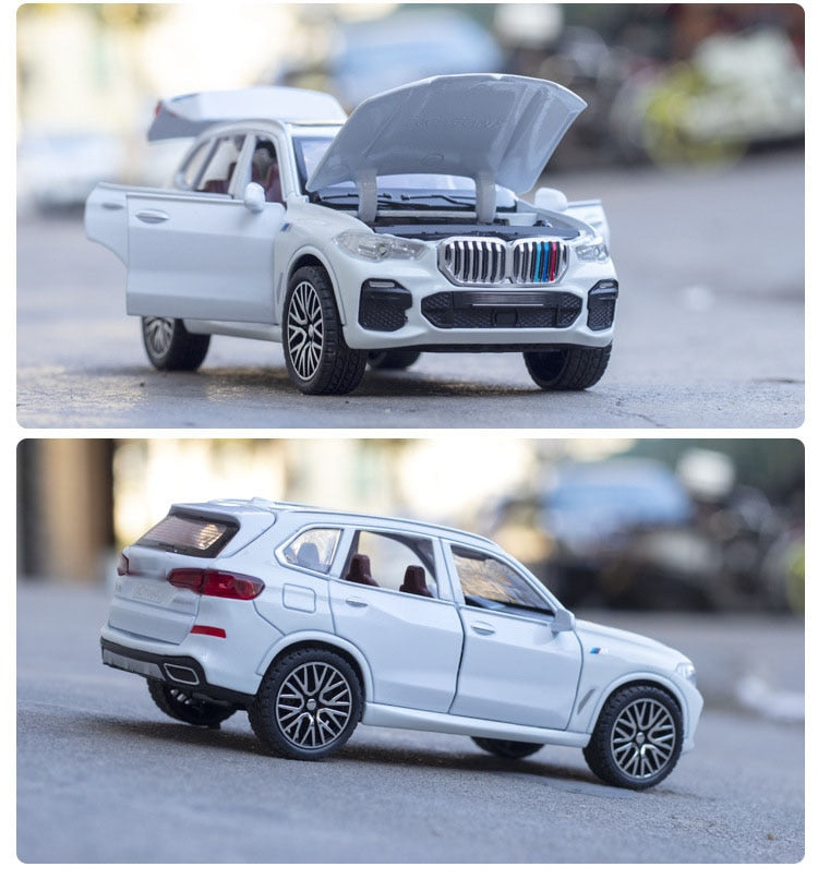 Car Model X5 Toy Diecast Alloy Metal Pull Back Toys Off-Road Vehicle Children Kids 1/32