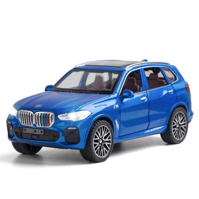 Car Model X5 Toy Diecast Alloy Metal Pull Back Toys Off-Road Vehicle Children Kids 1/32