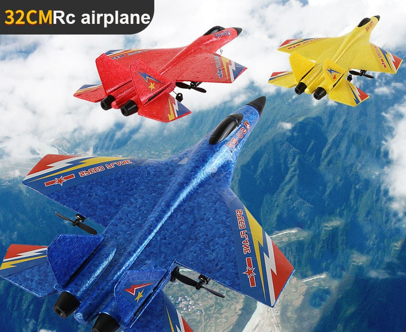 RC Remote Control Foam plastic Plane SU-27 Airplane Aircraft Fighter 2.4G Radio Control Glider Toys Children kids