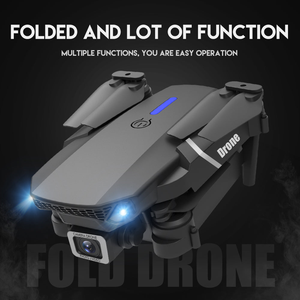 Drone Camera Quadcopter E88 FPV With Wide Angle 1080P HD 4K  Hold WiFi RC Remote Control Foldable