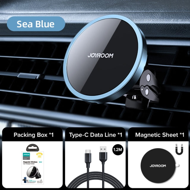 15W Qi Magnetic Wireless Car Charger Phone Holder Mount