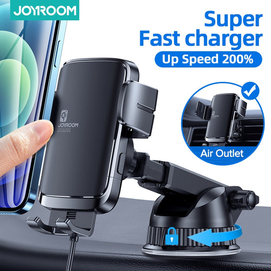 15W Car Phone Holder Wireless Charger Rotatable Air Vent Dashboard