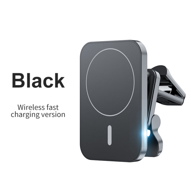 15W Magnetic Wireless Chargers Car Magnetic Mount Phone Holder Air Vent Stand