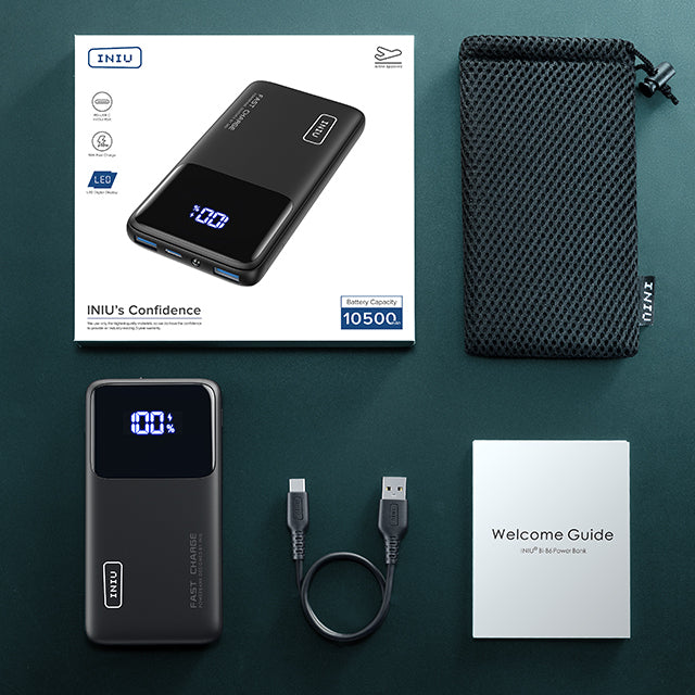 Power Bank 10500mAh Fast Charging Portable Charger with Phone Holder External Battery Pack